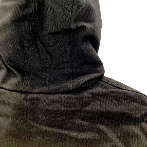 Carhartt Men's Black Hooded Zip-up Jacket Made In USA J140-BLK Sz 2XL New - Picture 10 of 12